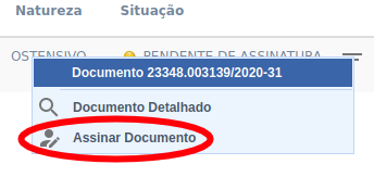  Assinar Documentos 